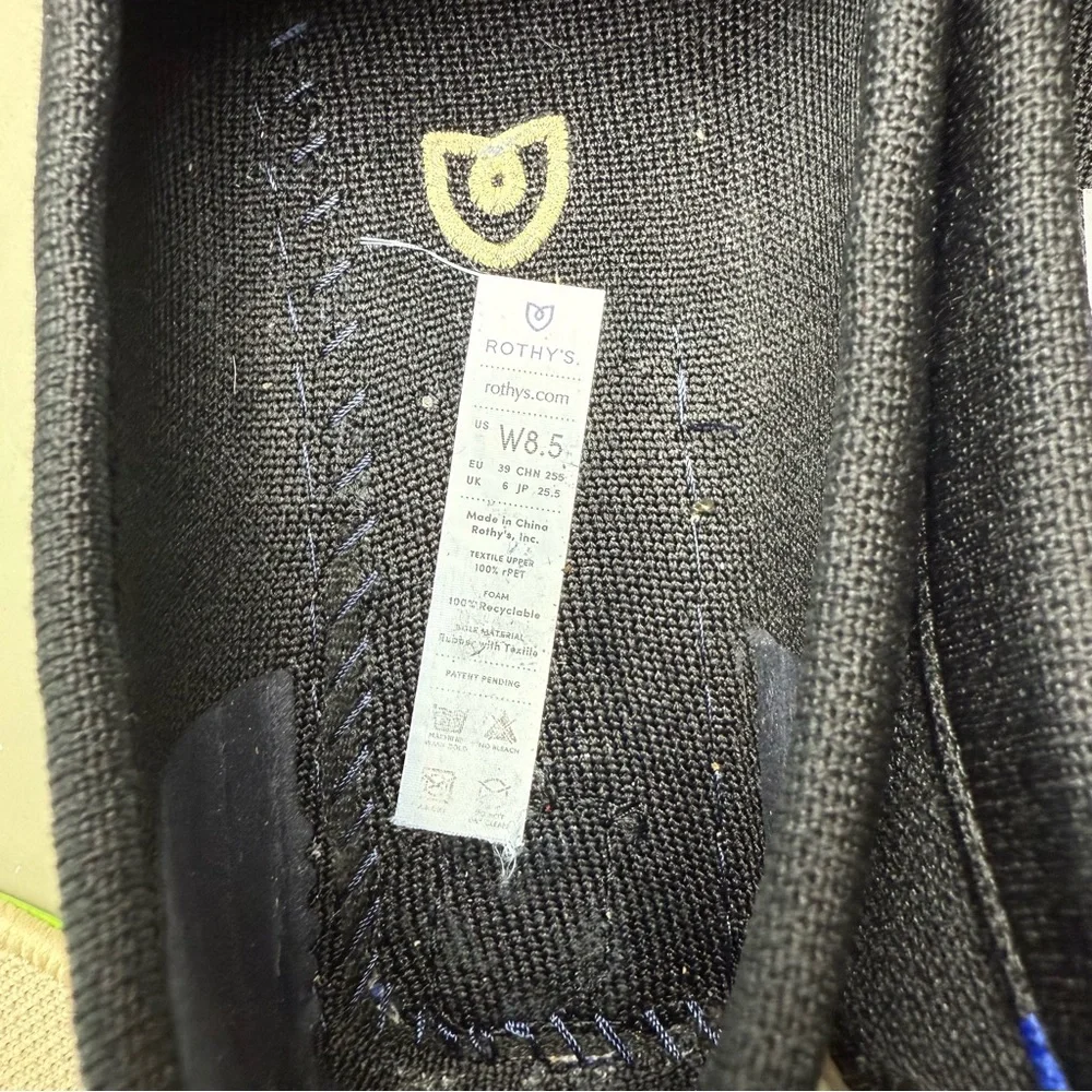 Rothy’s The Driver Loafers Black Size 8.5 Women’s - Picture 7 of 9